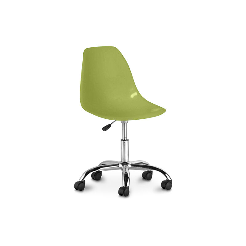 

Silla de oficina giratoria con ruedas - Denisse Verde oliva