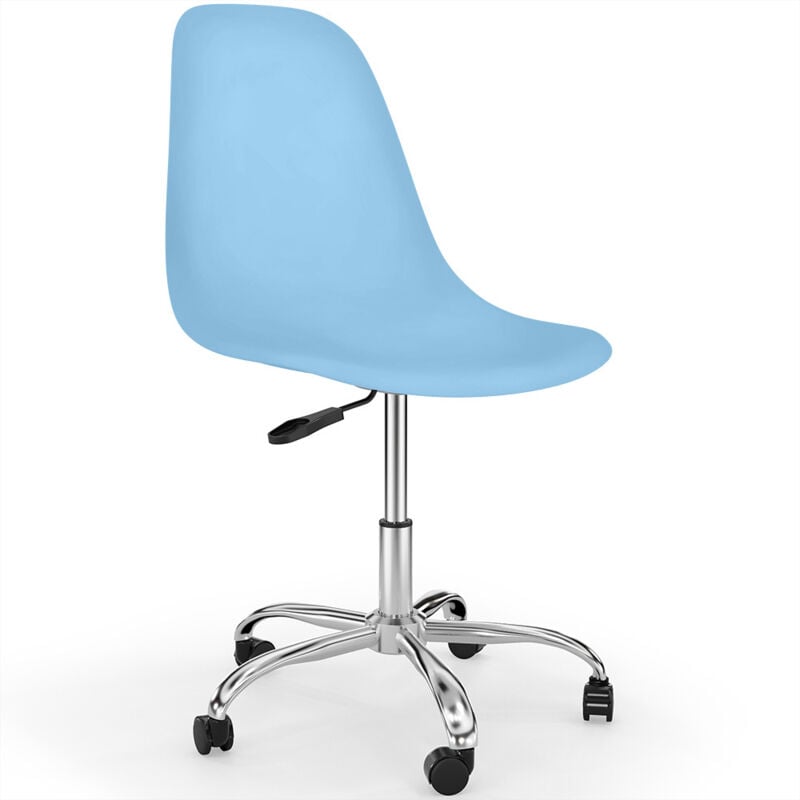

Silla de oficina giratoria con ruedas - Denisse Azul claro
