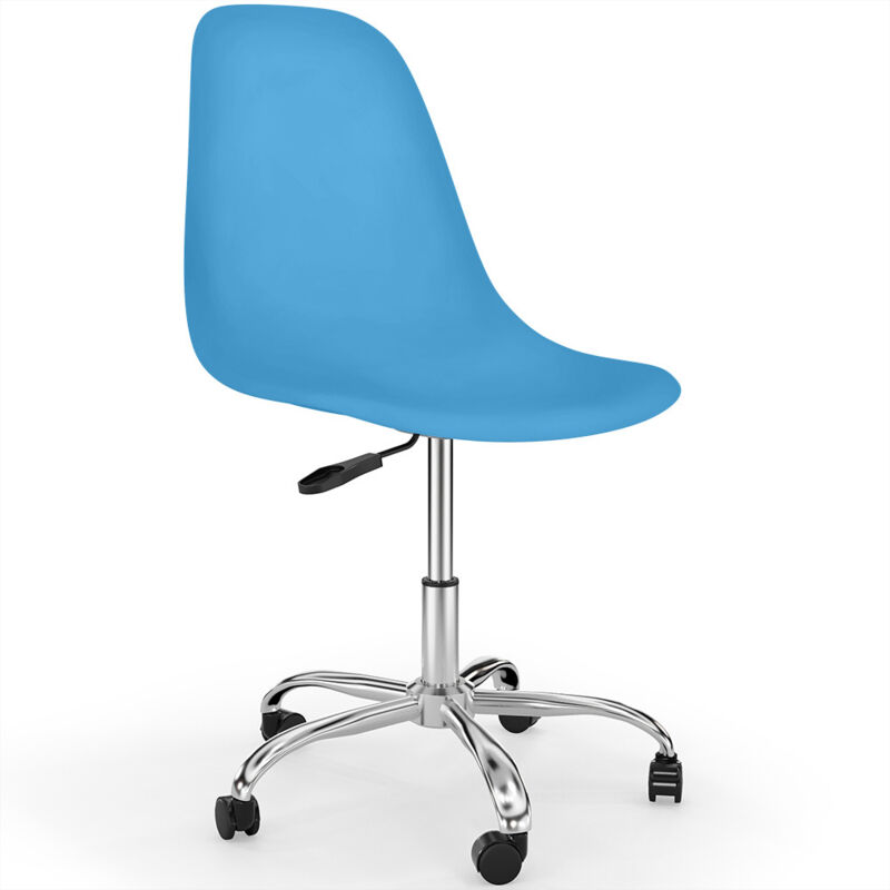 

Silla de oficina giratoria con ruedas - Denisse Azul