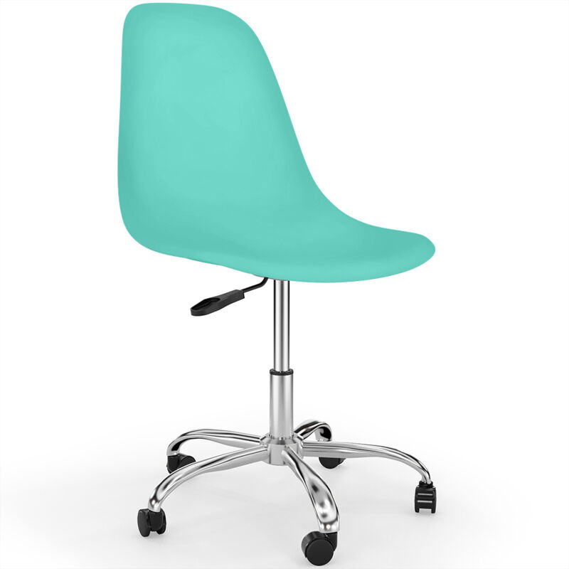

Silla de oficina giratoria con ruedas - Denisse Turquesa