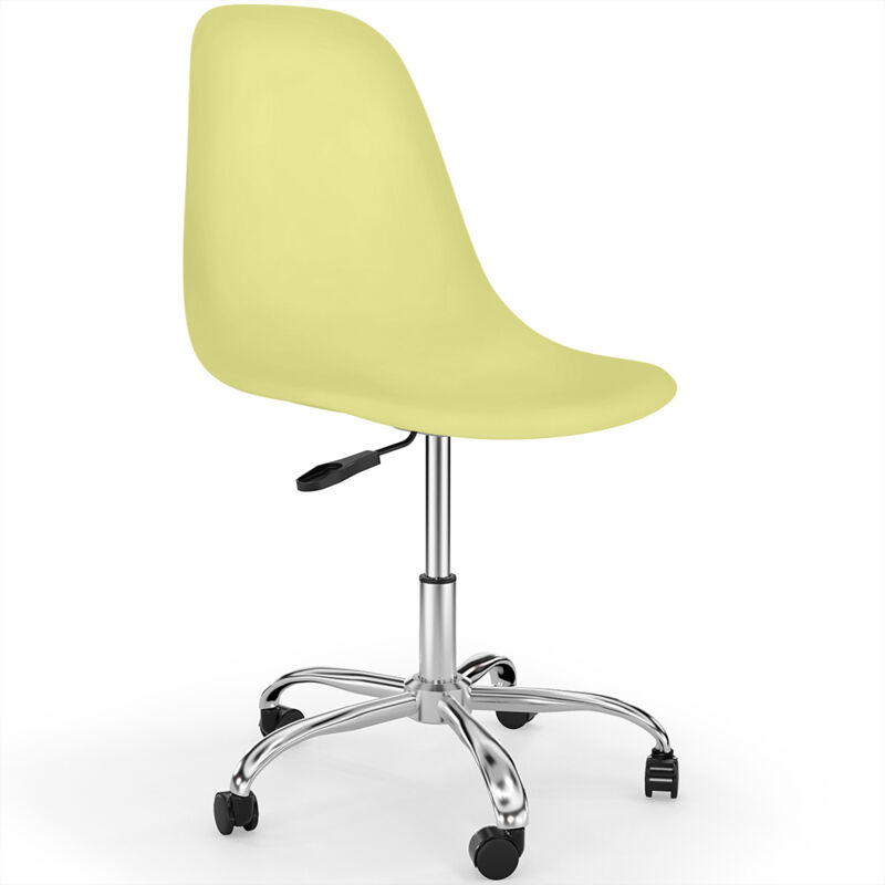 

Silla de oficina giratoria con ruedas - Denisse Amarillo pastel
