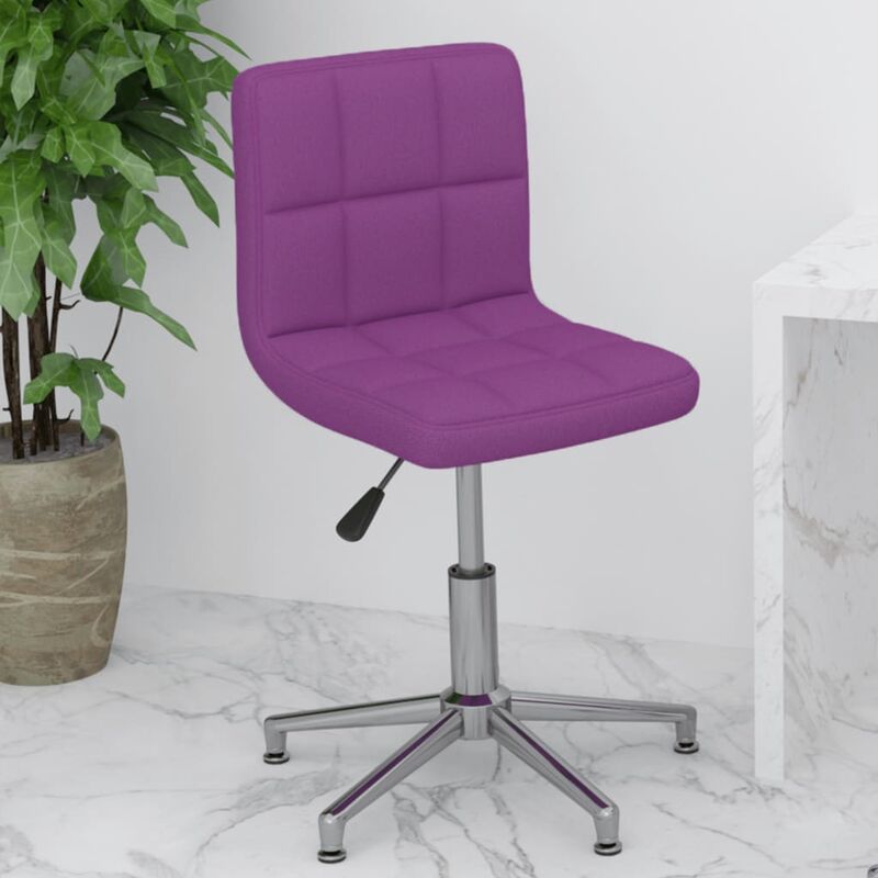 

Silla de oficina giratoria de cuero sintético morado