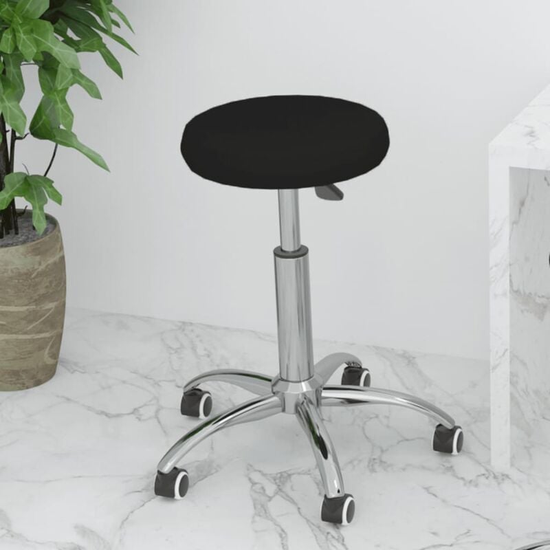 

Silla de oficina giratoria de cuero sintético negro