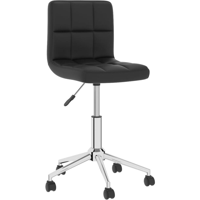 

Silla de oficina giratoria de cuero sintético negro