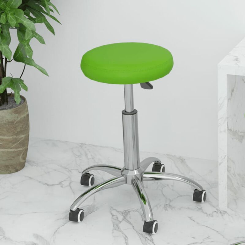 

Silla de oficina giratoria de cuero sintético verde
