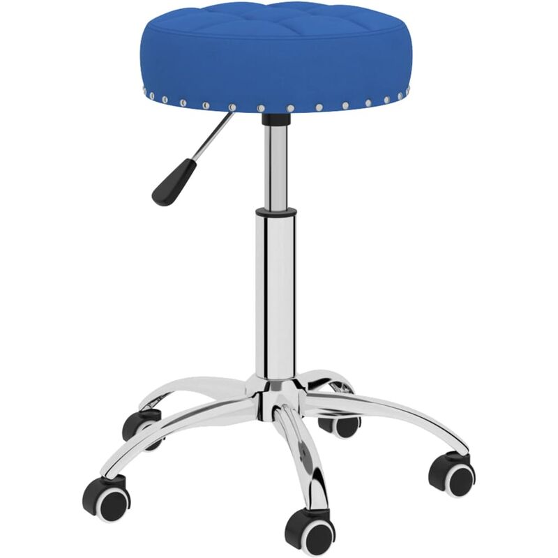 

Silla de oficina giratoria de tela azul