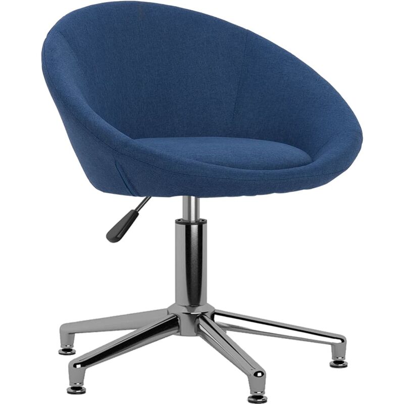 

Silla de oficina giratoria de tela azul