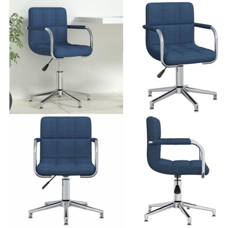 Silla de oficina giratoria de tela azul - Silla de oficina - Silla de oficina azul