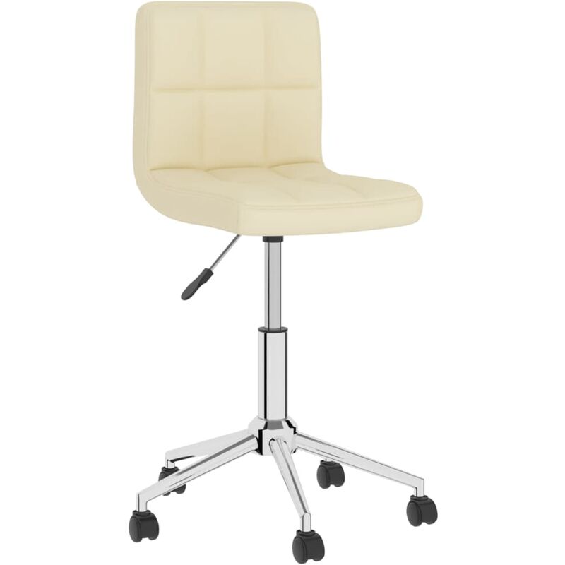 

Silla de oficina giratoria de tela color crema