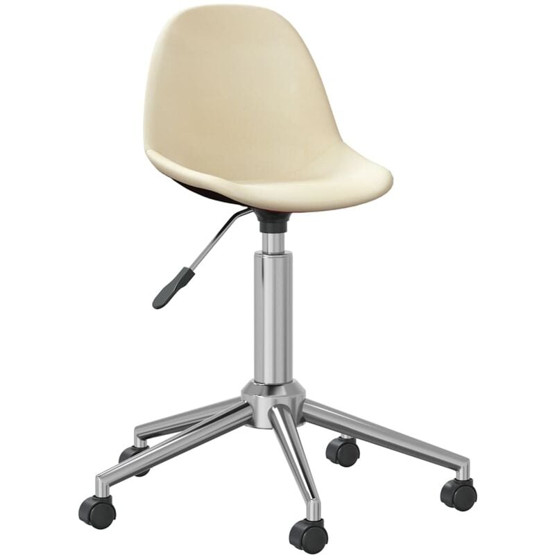 

Silla de oficina giratoria de tela color crema