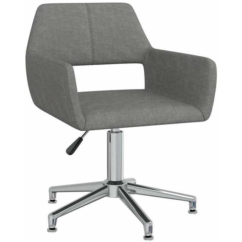 

Silla de oficina giratoria de tela gris claro