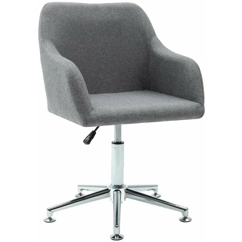 

Silla de oficina giratoria de tela gris claro