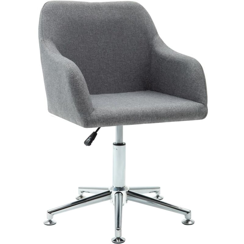 

Silla de oficina giratoria de tela gris claro