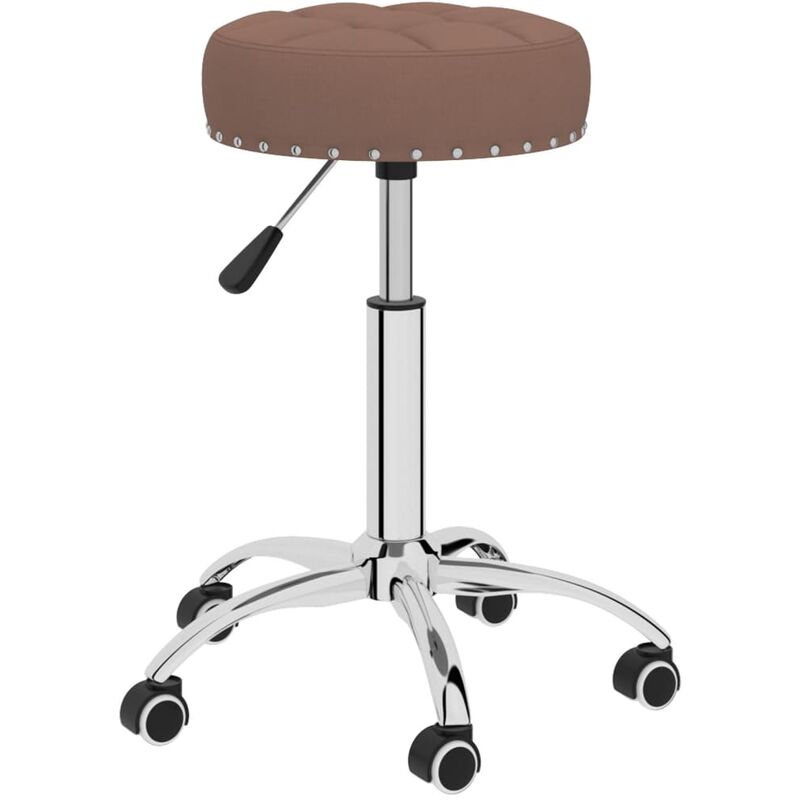 

Silla de oficina giratoria de tela marrón