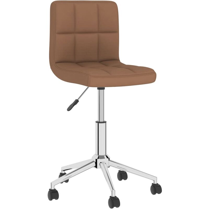 

Silla de oficina giratoria de tela marrón