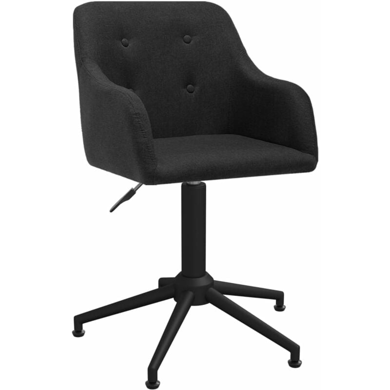 

Silla de oficina giratoria de tela negra