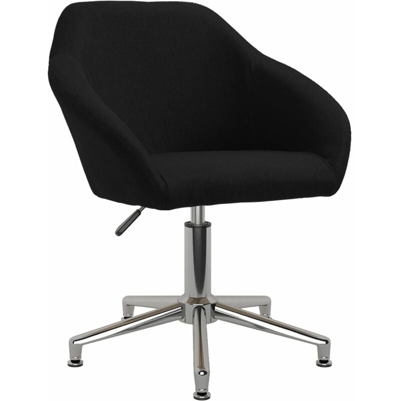 

Silla de oficina giratoria de tela negra