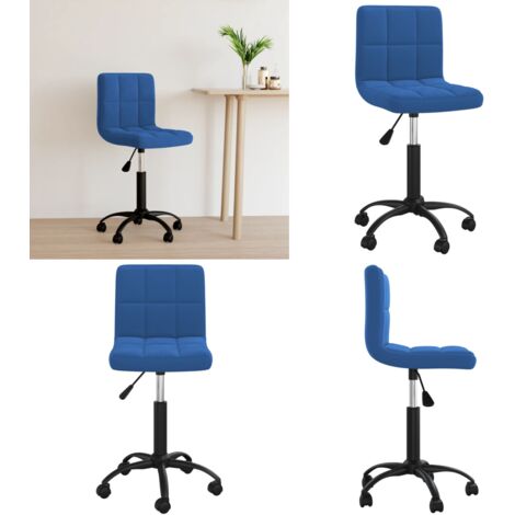 Silla de oficina giratoria de terciopelo azul - Silla de oficina - Silla de oficina giratoria