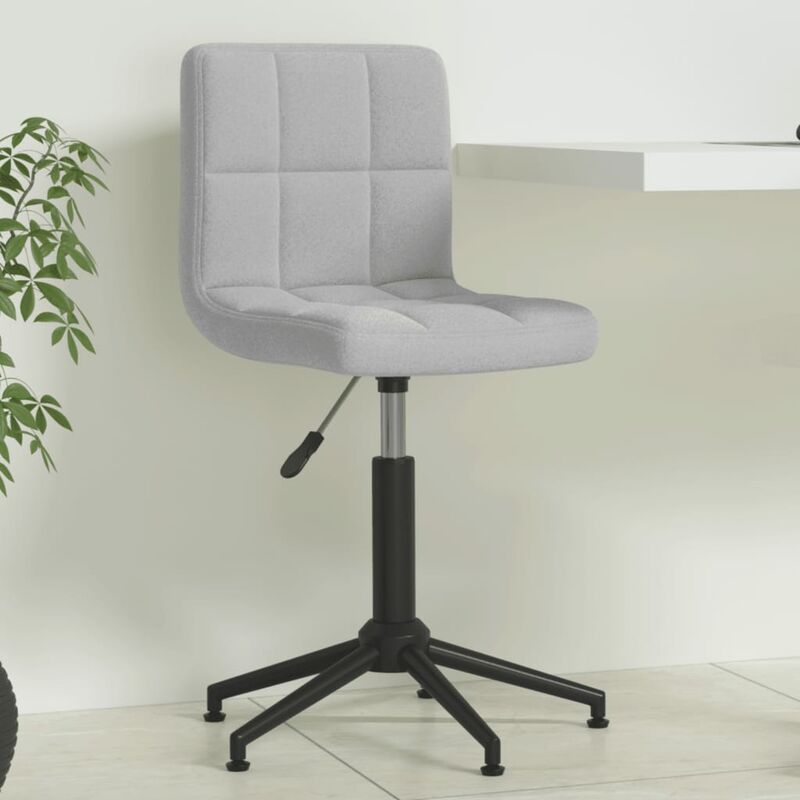 

Silla de oficina giratoria de terciopelo gris claro