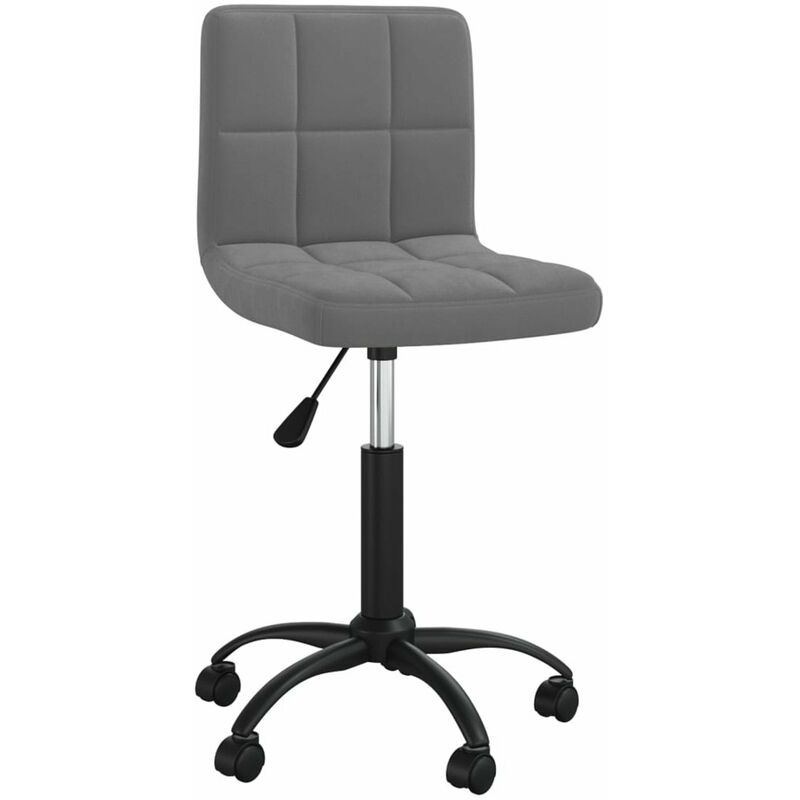 

Silla de oficina giratoria de terciopelo gris oscuro