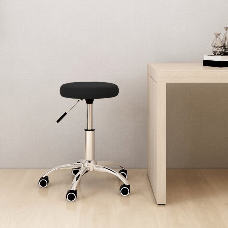 

Silla de oficina giratoria de terciopelo negro
