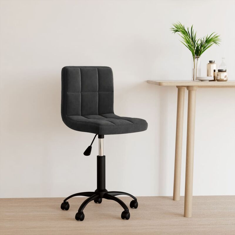 

Silla de oficina giratoria de terciopelo negro