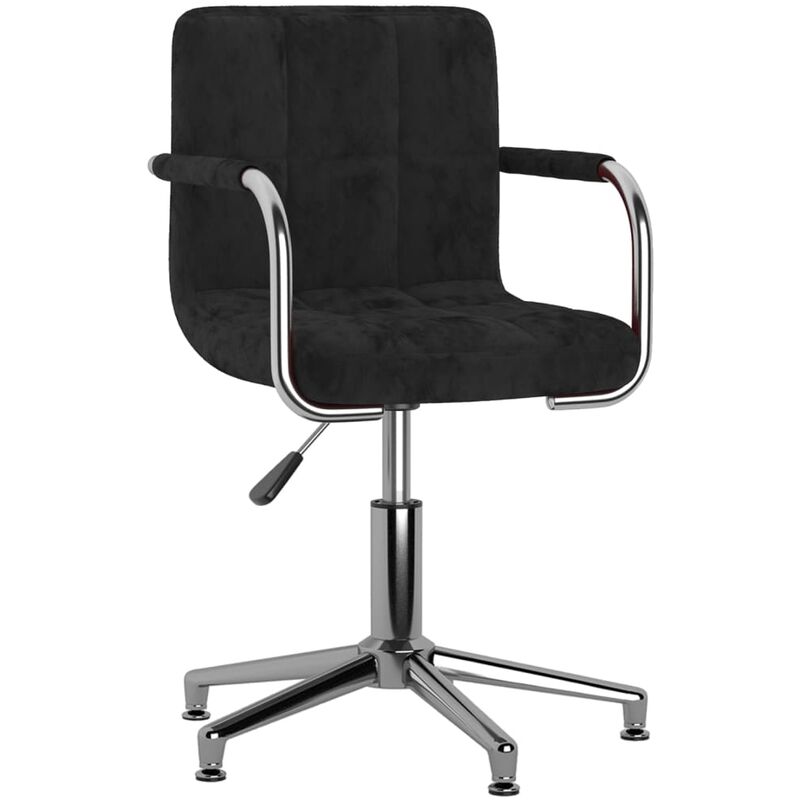 

Silla de oficina giratoria de terciopelo negro