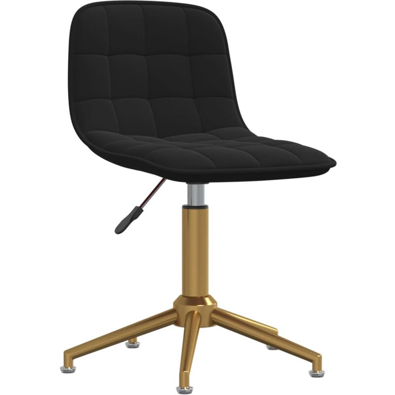 

Silla de oficina giratoria de terciopelo negro