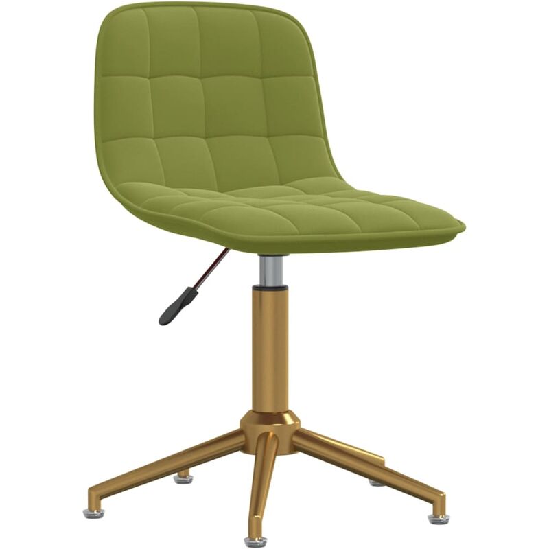 

Silla de oficina giratoria de terciopelo verde claro