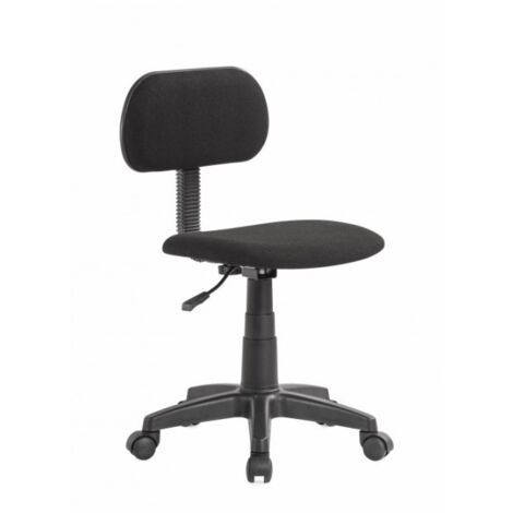 ABITARE Silla de oficina giratoria en tela gris oscuro con altura regulable