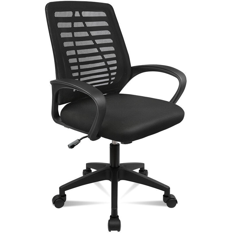 

Silla de Oficina Giratoria Escritorio Ruedas Despacho Estudio - Negra