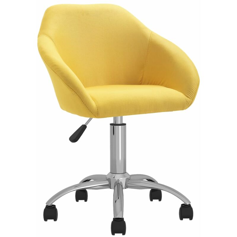 

Silla de oficina giratoria tela amarilla
