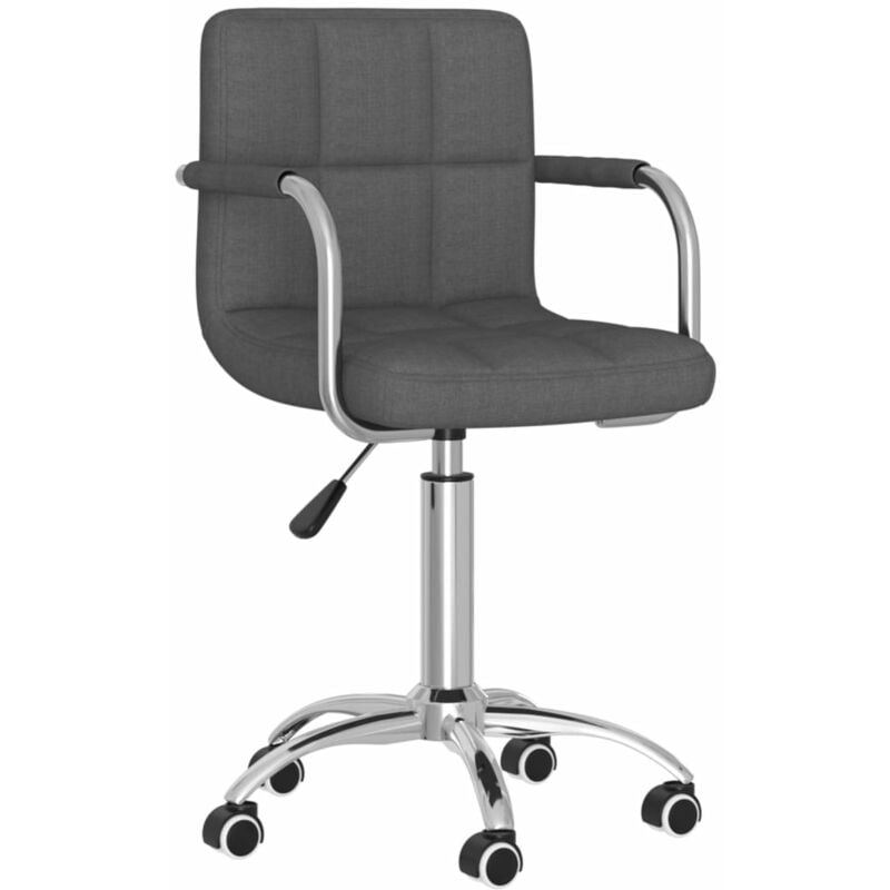 

Silla de oficina giratoria tela gris oscuro
