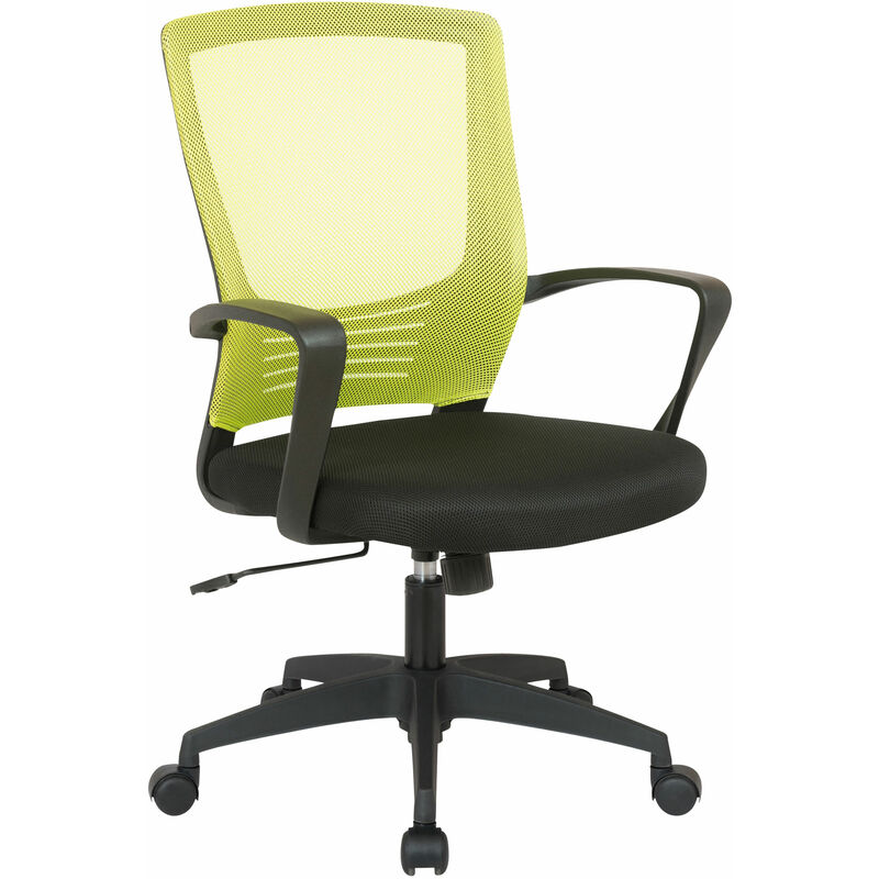 

Silla de oficina kampen en microfibra negro/verde - Rogal