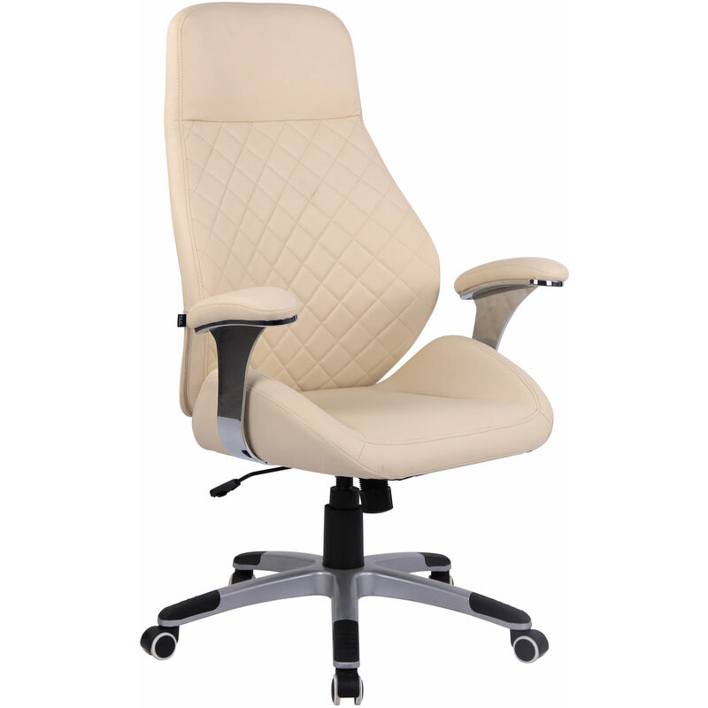 

CLP - Silla De Oficina Layton En Cuero Sintético o Cuero Auténtico Crema Cuero sintético