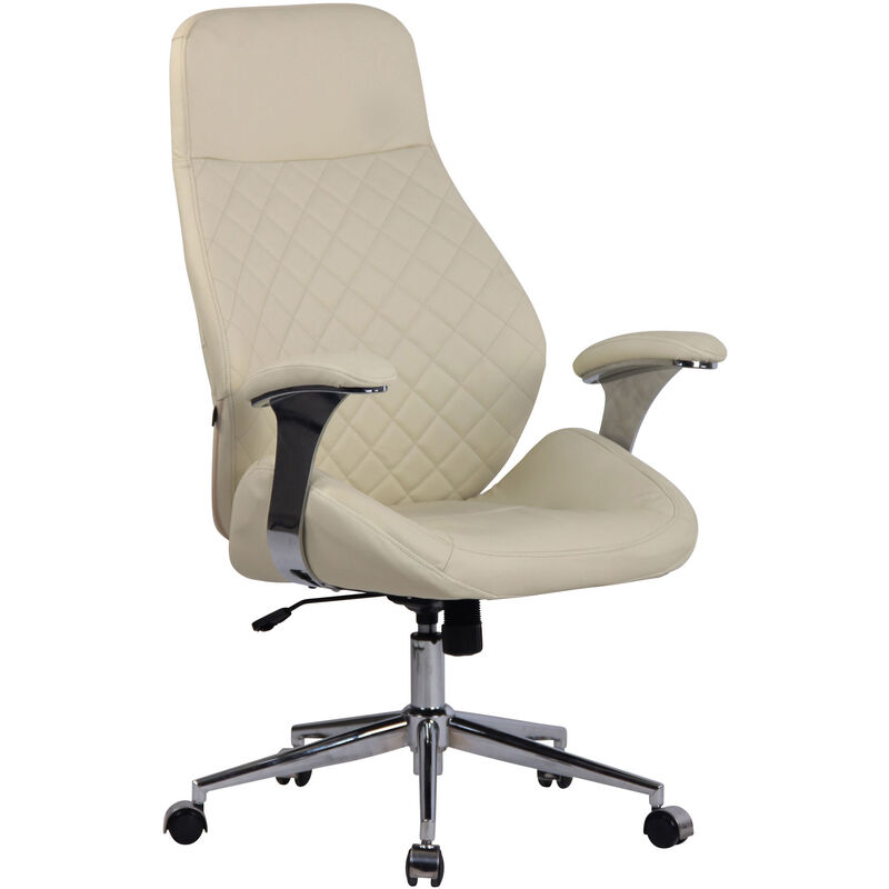 

Silla De Oficina Layton En Cuero Sintético o Cuero Auténtico Crema Cuero auténtico