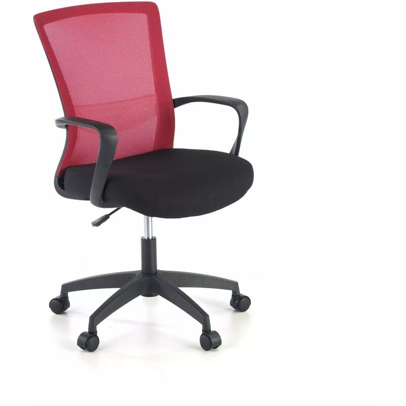 

Silla de oficina Marko, amplio asiento red roja - rojo
