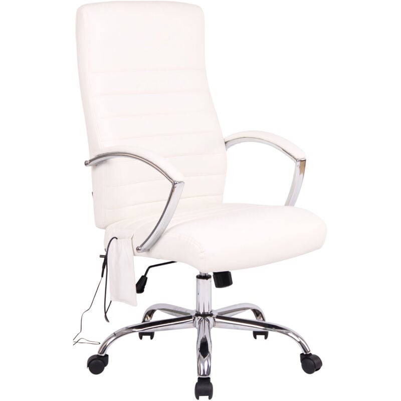 

Silla de Oficina Masajeante Valais Blanco Cuero sintético