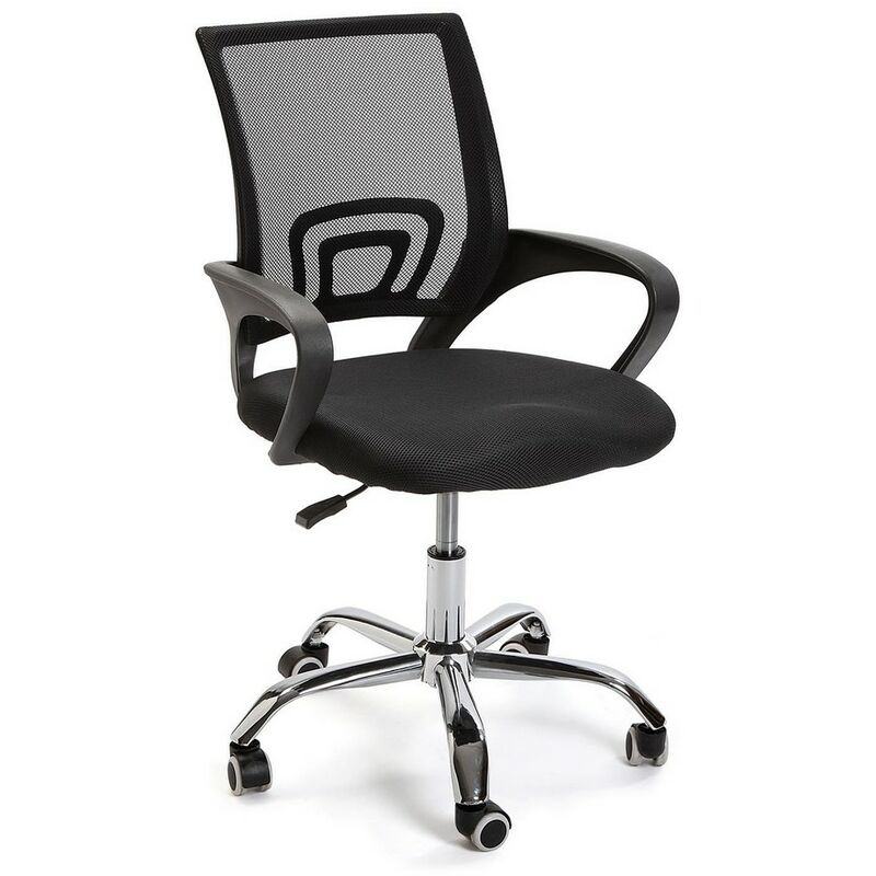 

Silla de Oficina Negro Textil Poliuretano (51 x 58 cm)