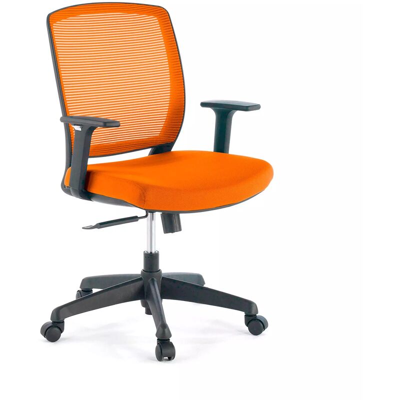 

Silla de oficina Nicole operativa, espuma inyectada naranja - naranja