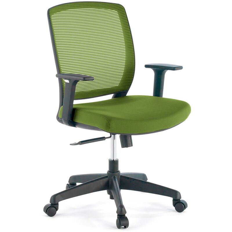 

Silla de oficina Nicole operativa, espuma inyectada verde - verde