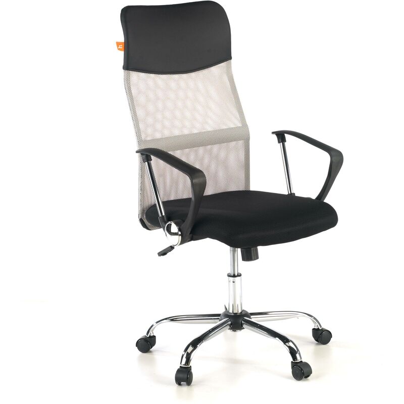 

Silla de oficina Nova, malla transpirable, acolchado gris - gris