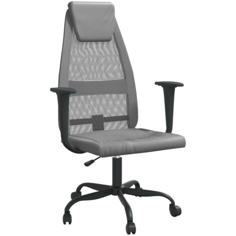 Silla de oficina/ordenador/estudio regulable en altura color gris 020024065
