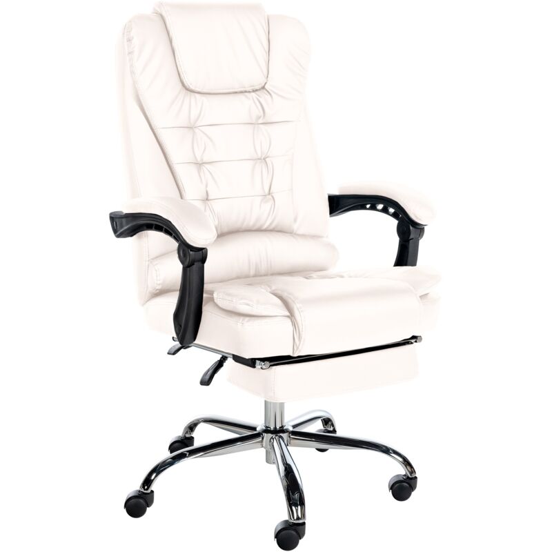 

Silla De Oficina Oxygen Blanco Cuero sintético