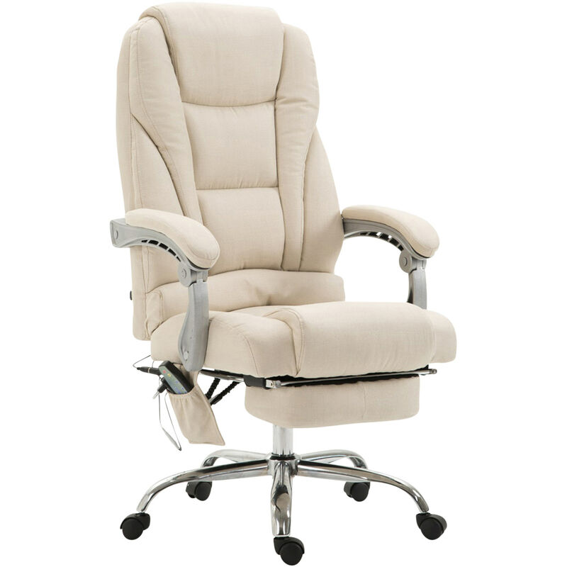 

Silla de oficina masajeante Pacific en Tela Crema