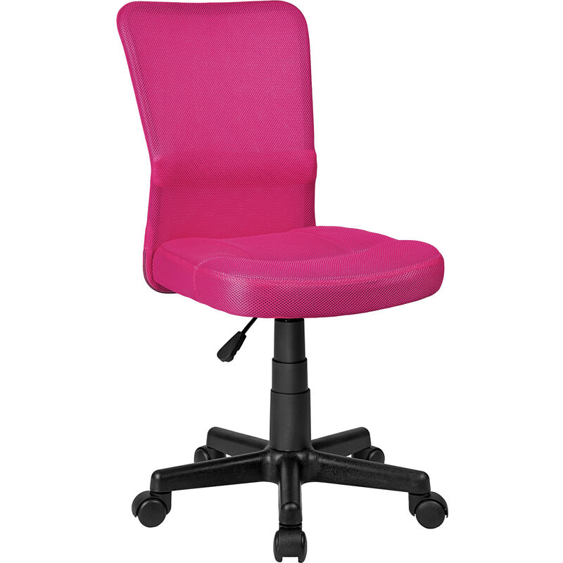 

Tectake - Silla de oficina Patrick - silla de escritorio metálica, silla ergonómica para mesa de ordenador, asiento para despacho ejecutivo - rosa