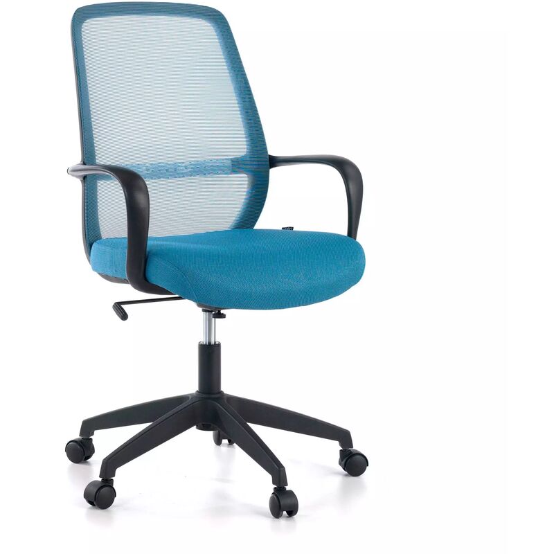 

Silla de oficina Point, mecanismo basculante, red azul - azul