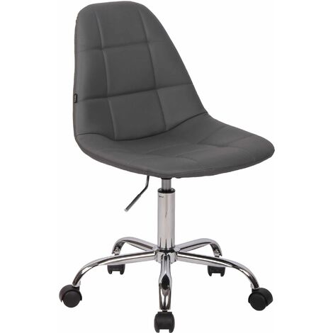 Silla De Oficina Reims En Cuero PU Gris