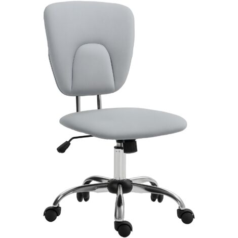 Silla de oficina silla de escritorio giratoria con altura ajustable y función de inclinación carga 120 kg 50x54x87,5-96,5 cm gris