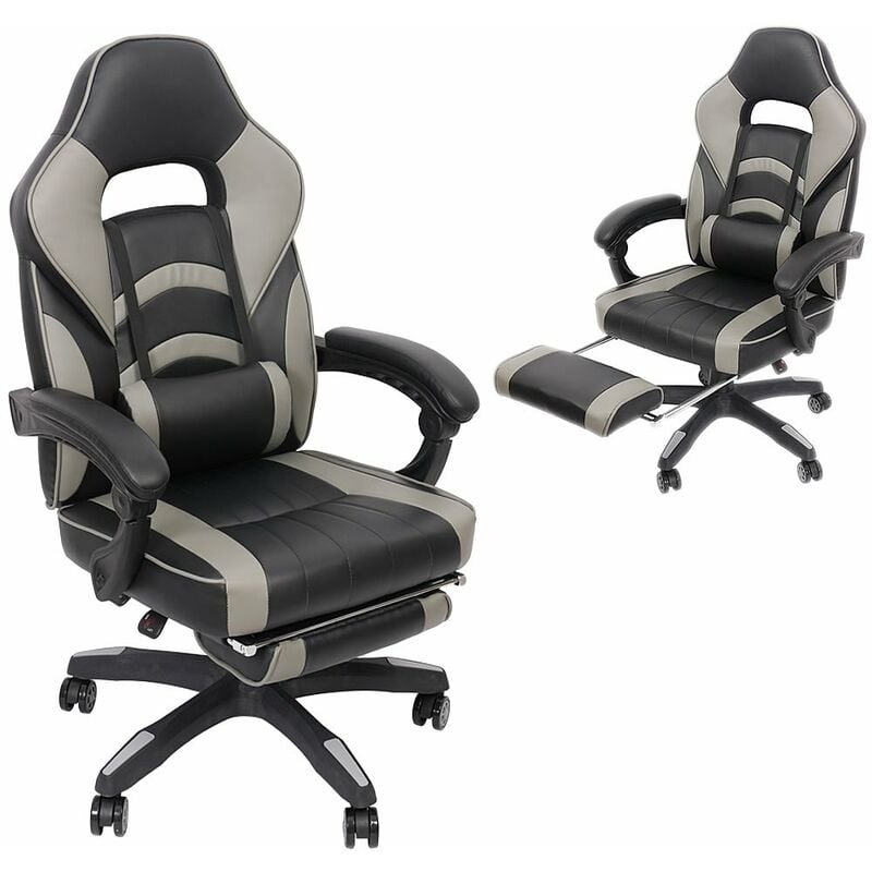 

Silla de oficina Silla de juegos Silla de carreras Silla de escritorio Silla giratoria Silla ejecutiva Negro Gris